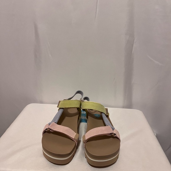 Reef Womens Sandals Size 9 Cushion Rem Hi Color Block Comfort Summer Vacation - Picture 3 of 6